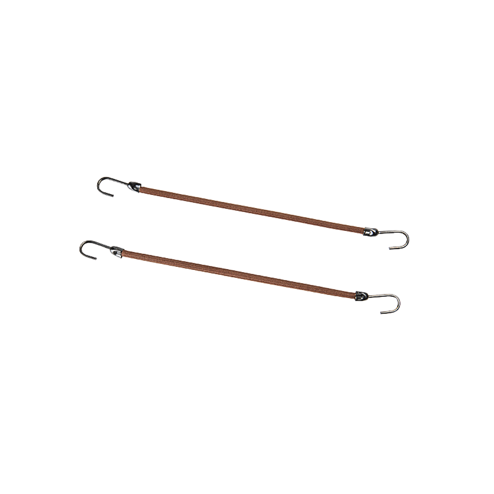 ELASTIQUES EFA CROCHETS MARRON X 12