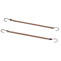 ELASTIQUES EFA CROCHETS MARRON X 12