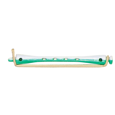 BIGOUDIS EFA LONGS VERT/BLANC  6 mm