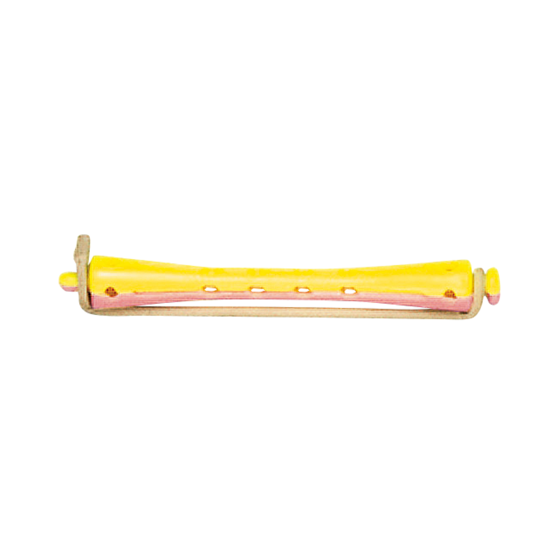 BIGOUDIS EFA LONGS JAUNE/ROSE  8 mm