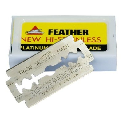 LAMES DOUBLE EDGE x 10 FEATHER