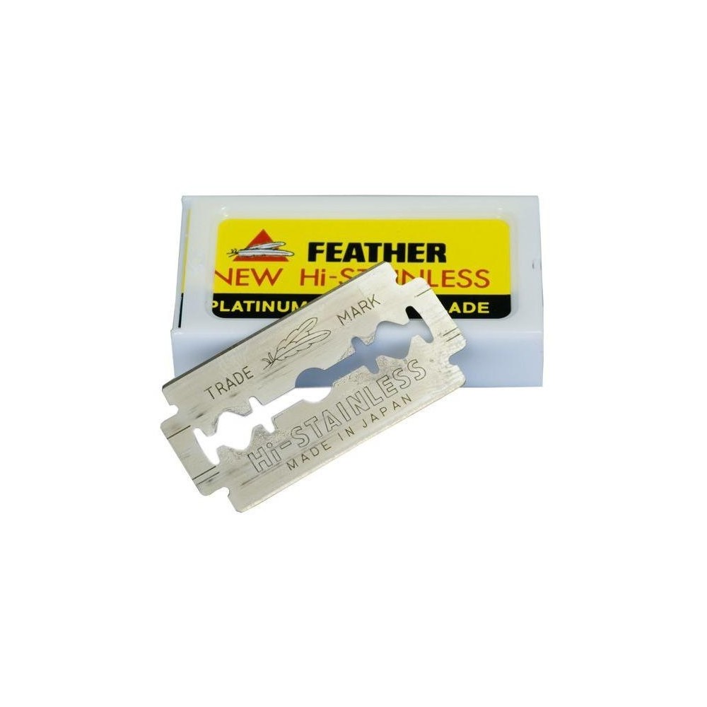 LAMES DOUBLE EDGE x 10 FEATHER