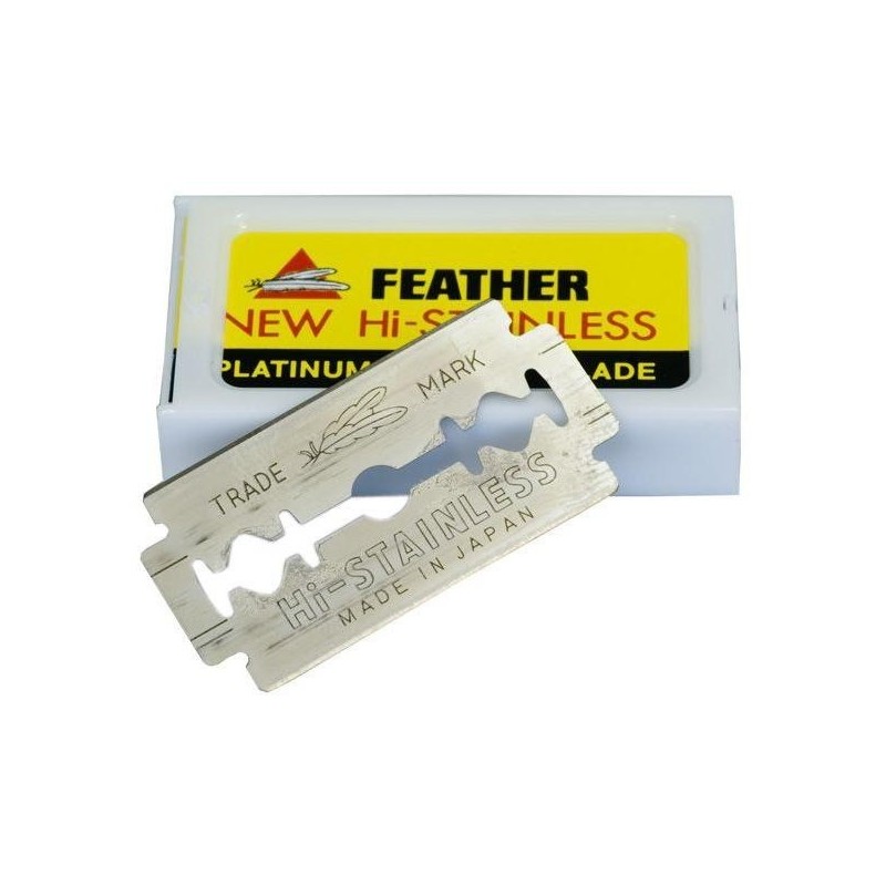 LAMES DOUBLE EDGE x 10 FEATHER