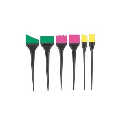 TROUSSE DE 6 PINCEAUX SILICONES COULEURS
