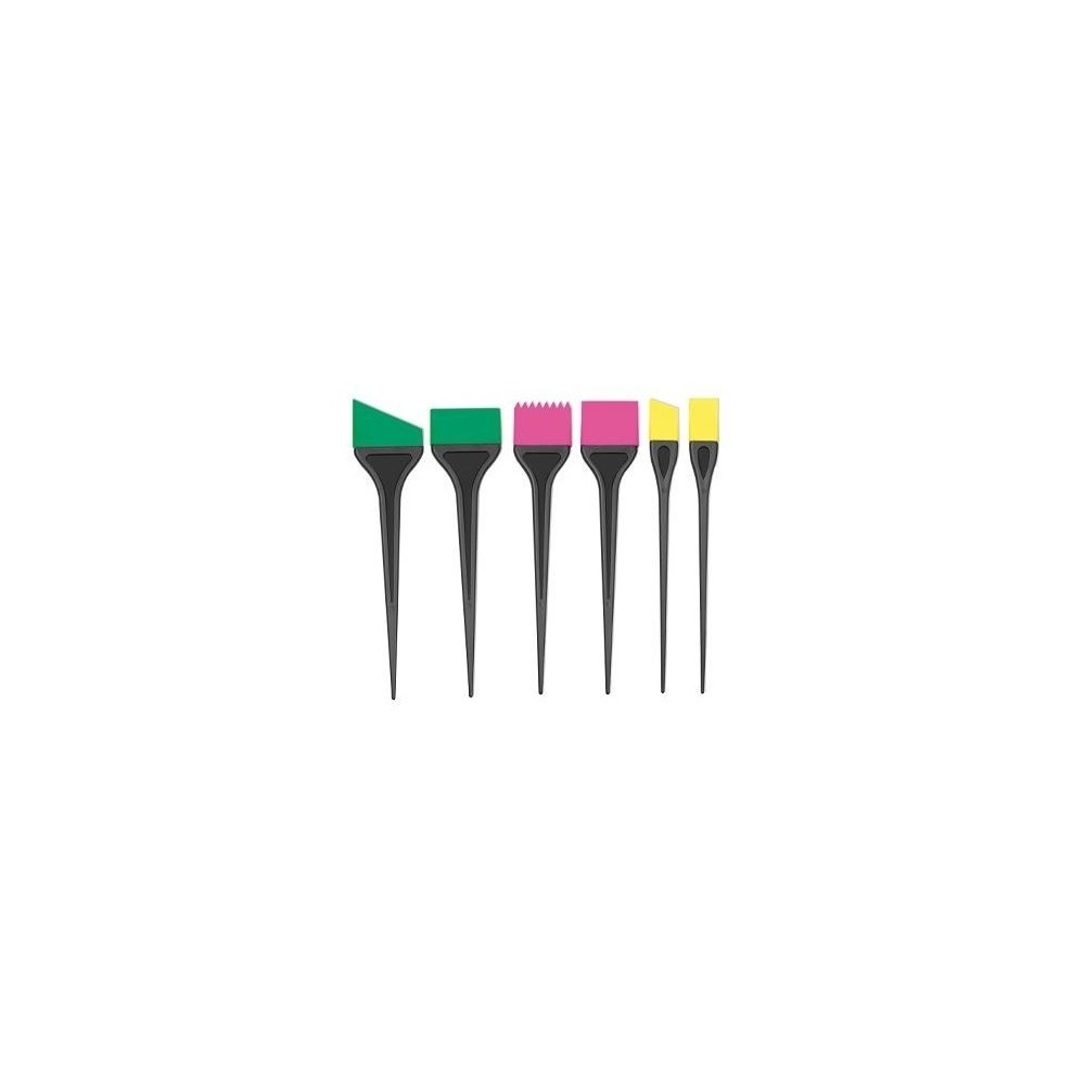 TROUSSE DE 6 PINCEAUX SILICONES COULEURS